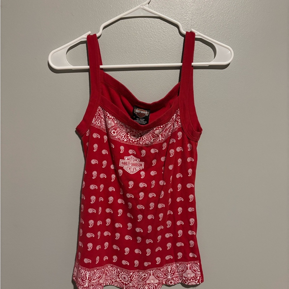 Harley-Davidson Red Paisley Camisole